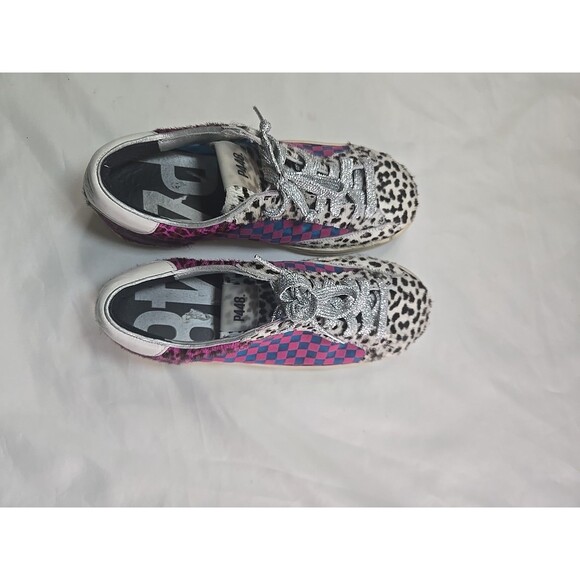P448 John Cow/Check Sneaker Women's Size 38 - Picture 11 of 11